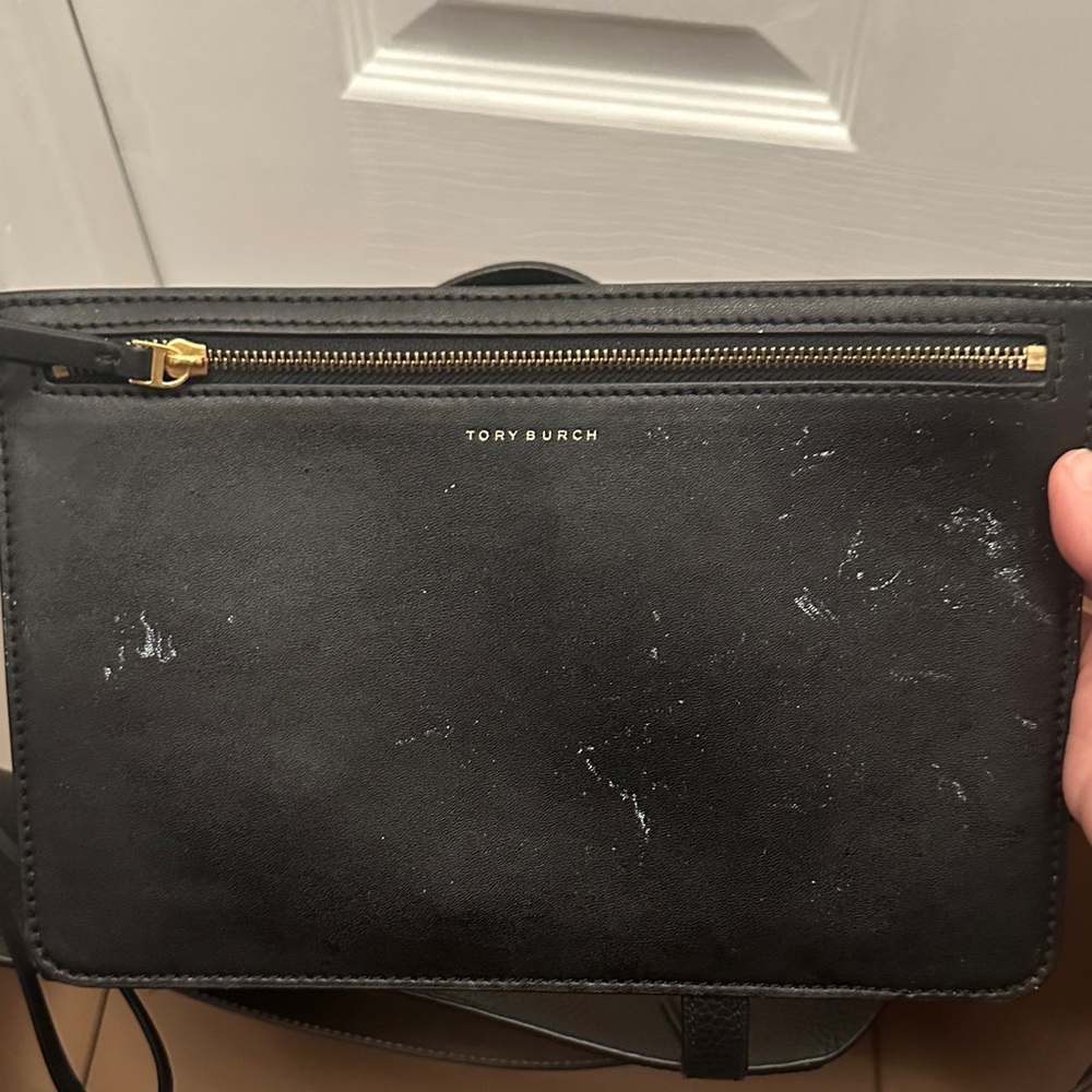 Tory Burch Black Leather Tote - Picture 6 of 12